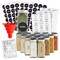 14 Pcs Talented Kitchen Spice Jars Set with 269 Spice Labels, Empty Square Spice Bottles Containers 4 oz with Pour/Sift Shaker Lid, Spice Organization, and Storage